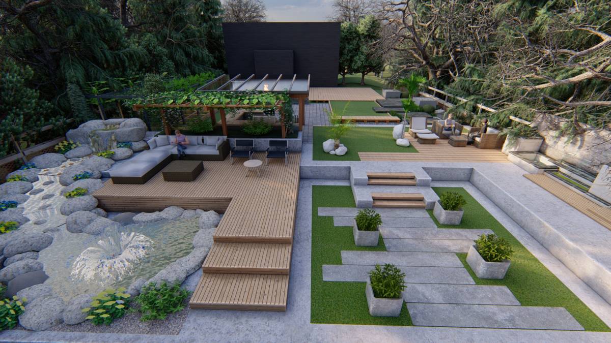 Design project for Blank Slate Backyard for Family in United States ...