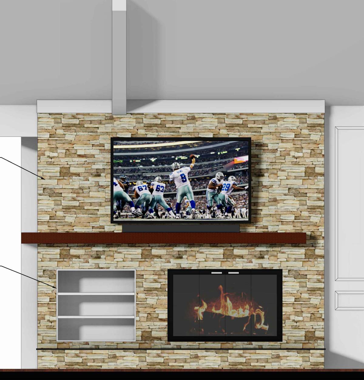Design project for Dallas Fireplace Remodel in United States Arcbazar