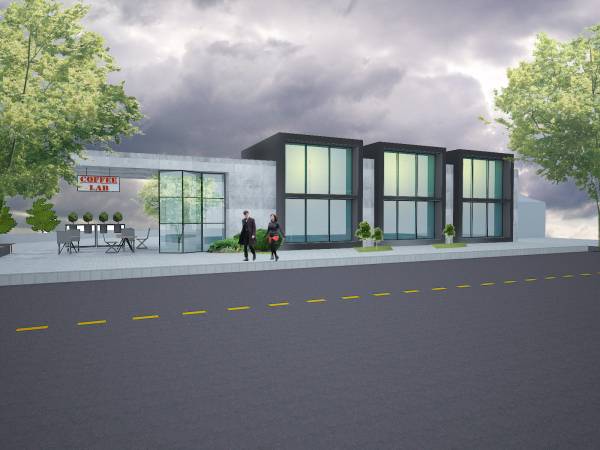 Design project for Minimalist Modern Mixed Use-Small Work/Live units ...