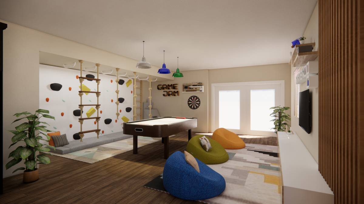 Design project for Fun Basement Layout in United States | Arcbazar
