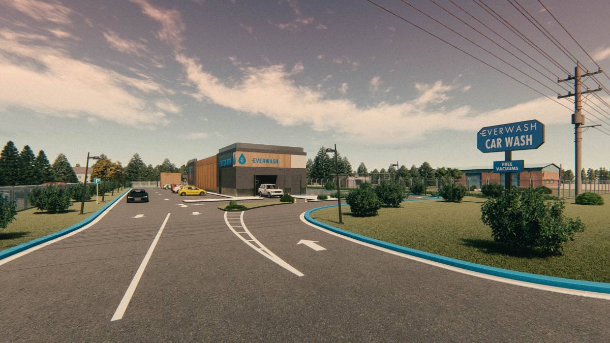 Design project for Everclean Car Wash Exterior/Facade REDESIGN in