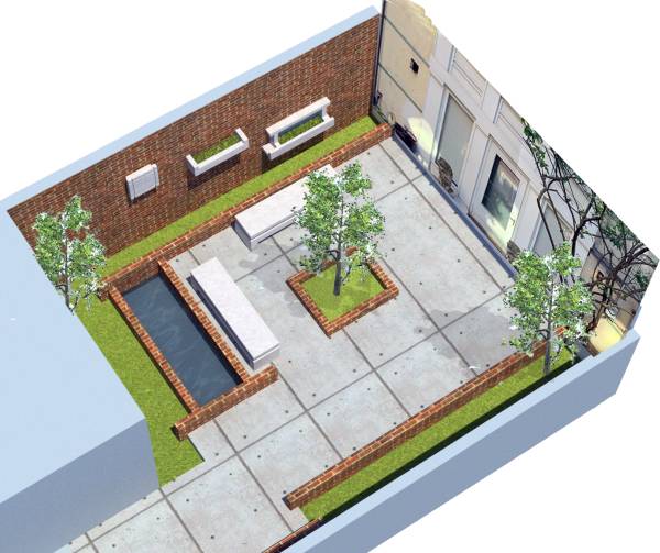 Design project for Lincoln Park Courtyard in United States Arcbazar