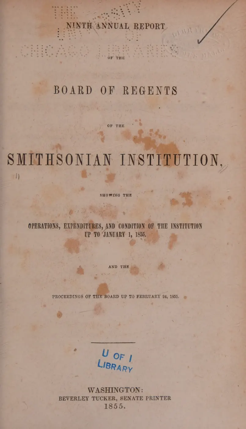 James J. Strang’s “Some Remarks on the Natural History of Beaver Islands, Michigan”, 1853 — p. 1