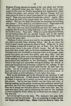 The Diamond: Being the Law of Prophetic Succession, 1848 — p. 13