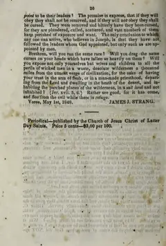 The Diamond: Being the Law of Prophetic Succession, 1848 — p. 20