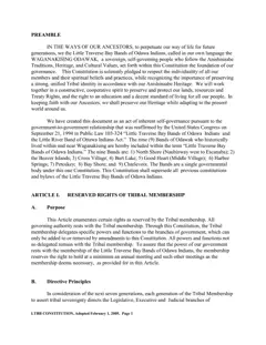 Constitution of the Little Traverse Bay Bands of Odawa Indians, 2005 — p. 5