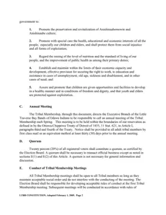 Constitution of the Little Traverse Bay Bands of Odawa Indians, 2005 — p. 6