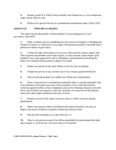 Constitution of the Little Traverse Bay Bands of Odawa Indians, 2005 — p. 8