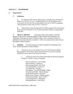 Constitution of the Little Traverse Bay Bands of Odawa Indians, 2005 — p. 11