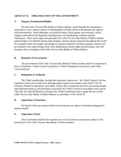 Constitution of the Little Traverse Bay Bands of Odawa Indians, 2005 — p. 15