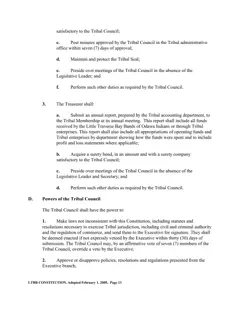 Constitution of the Little Traverse Bay Bands of Odawa Indians, 2005 — p. 17