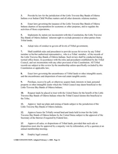 Constitution of the Little Traverse Bay Bands of Odawa Indians, 2005 — p. 18