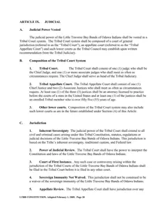 Constitution of the Little Traverse Bay Bands of Odawa Indians, 2005 — p. 24