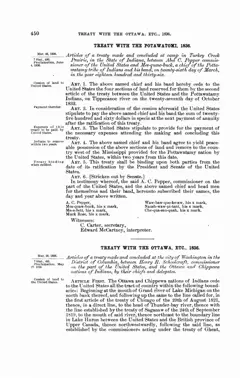 Treaty of Washington with the Ottawa, etc., concluded, 1836 — p. 1