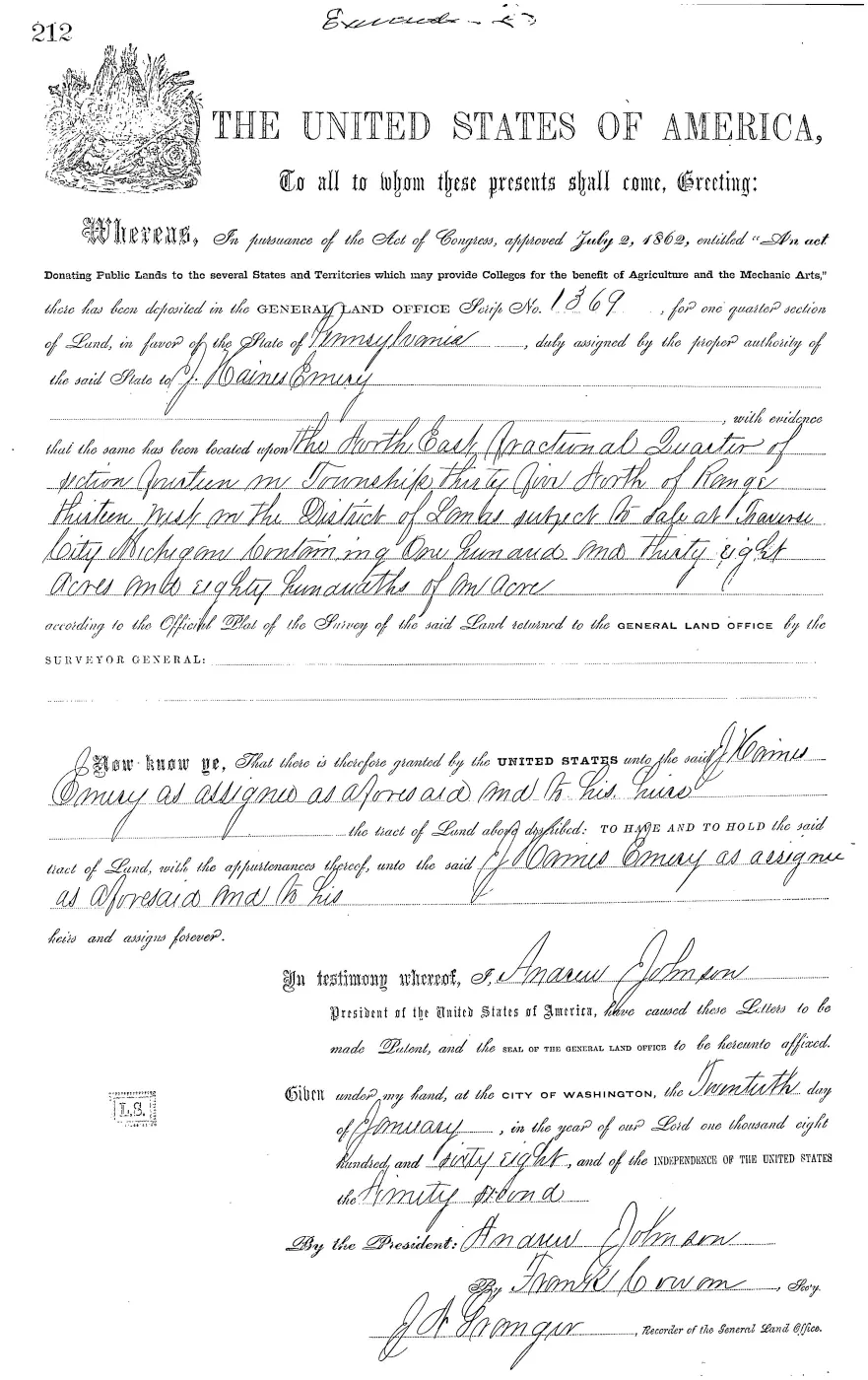 GLO land record 0253-212-35n-13w-14-ne — p. 1