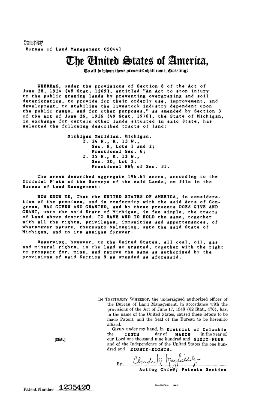 GLO land record 1235420-35n-13w-30-3 — p. 1