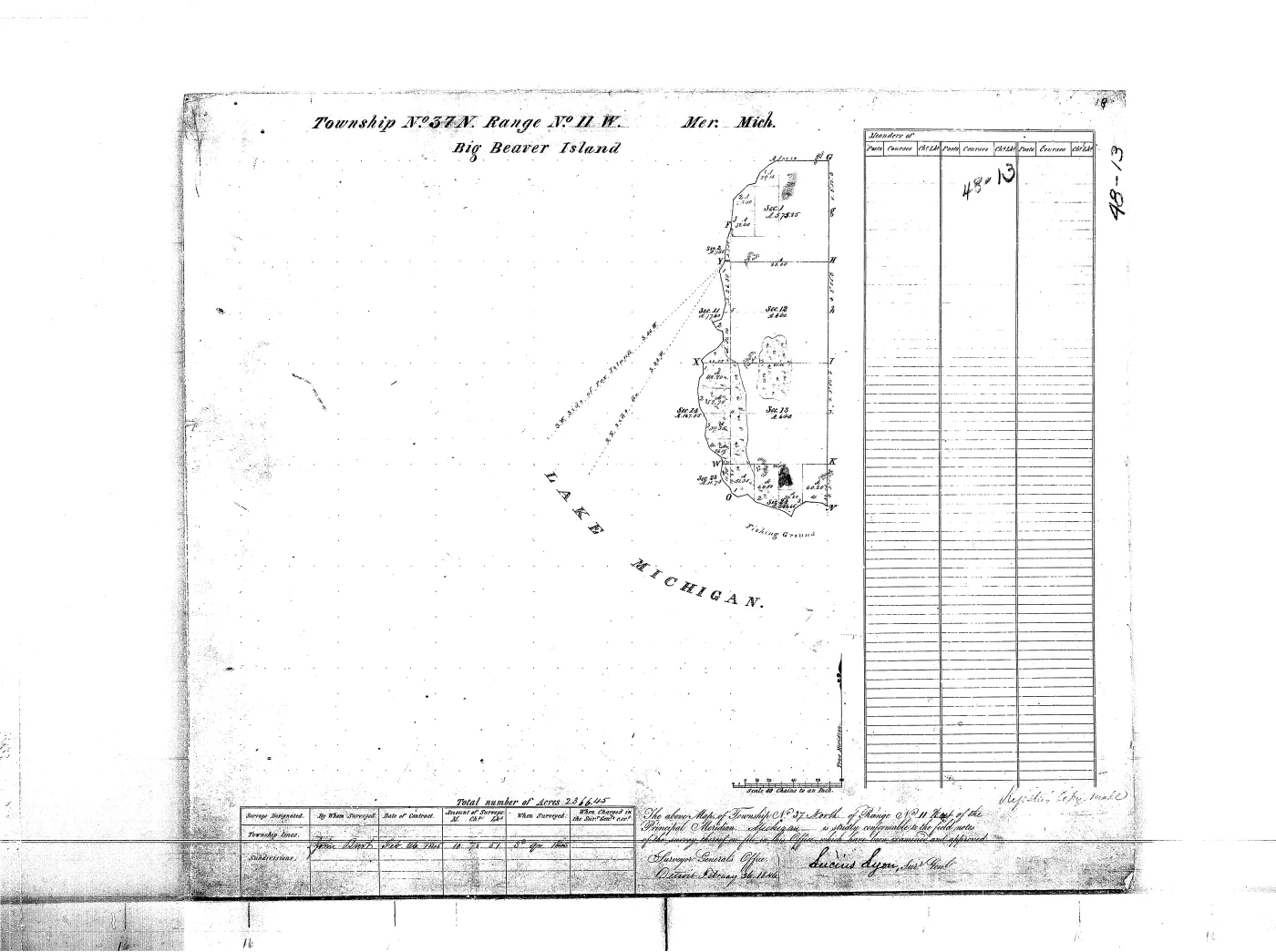 GLO survey plat: T37N R11W — p. 1