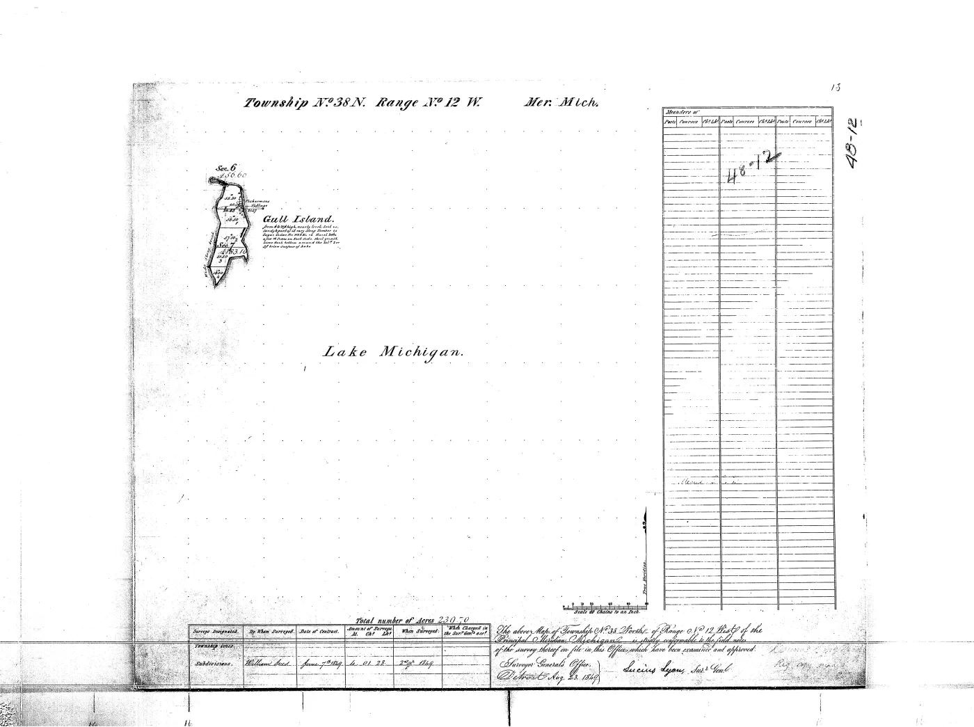 GLO survey plat: T38N R12W — p. 1