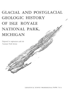 Glacial and postglacial geologic history of Isle Royale National Park, 1973 — p. 1