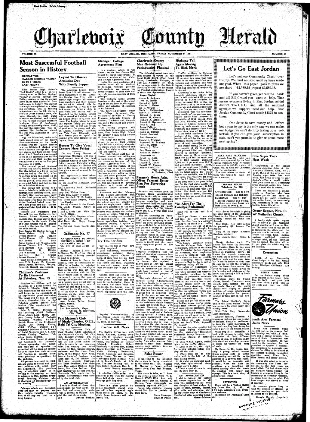 Beaver Island Wildlife-Stocking Program from 1922 — p. 1