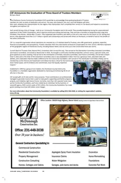 Beaver Island Performing Arts Alliance — p. 10