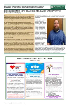 Beaver Island Wildlife Club — p. 12