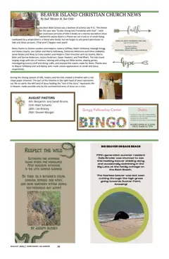 Beaver Island Homecoming — p. 39