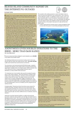 Beaver Island Community Center building — p. 10