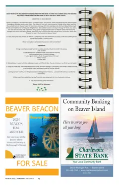 Beaver Island Chamber of Commerce — p. 14