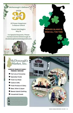 Beaver Island Chamber of Commerce — p. 27