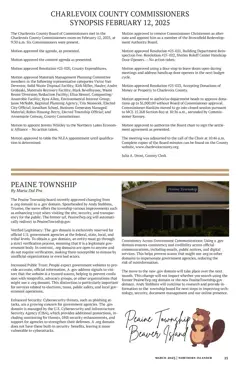 Beaver Island Chamber of Commerce — p. 35