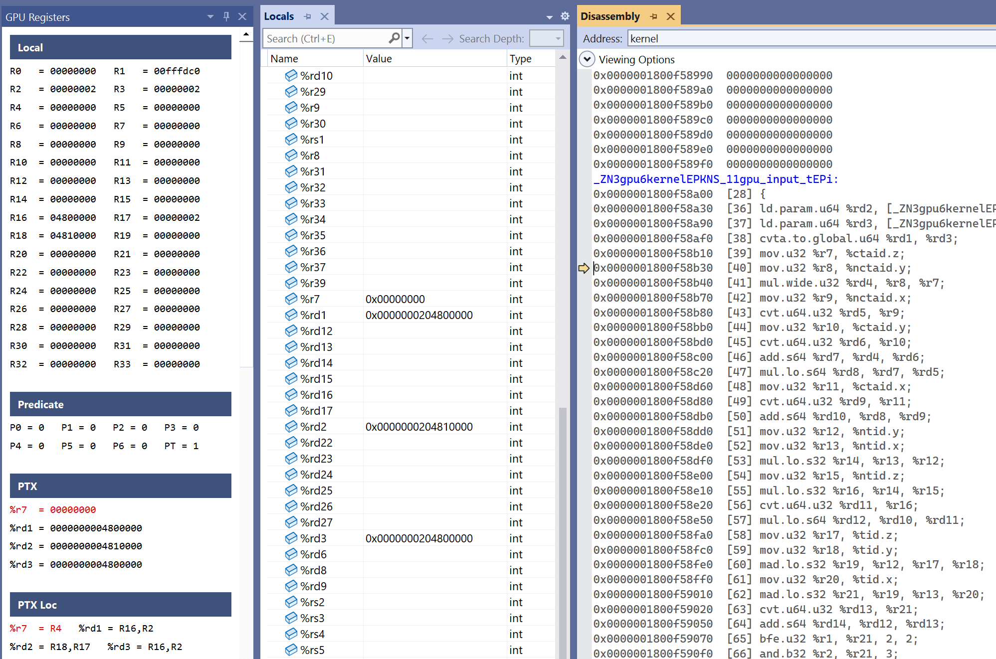 overview cuda  nvse gpu registers window
