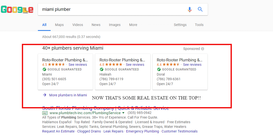 Google Serviced Based Ads