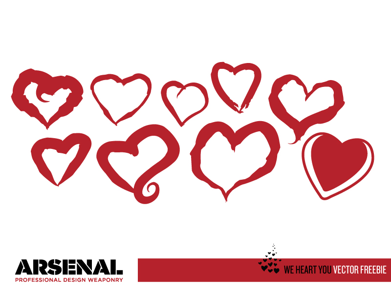 free valentine vectors