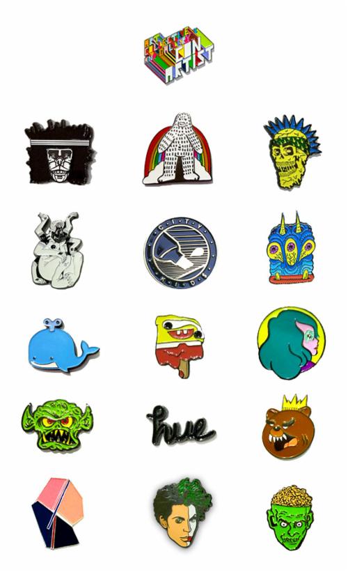 Pinned Up Artist-made Enamel Pin Group Show | Events Calendar