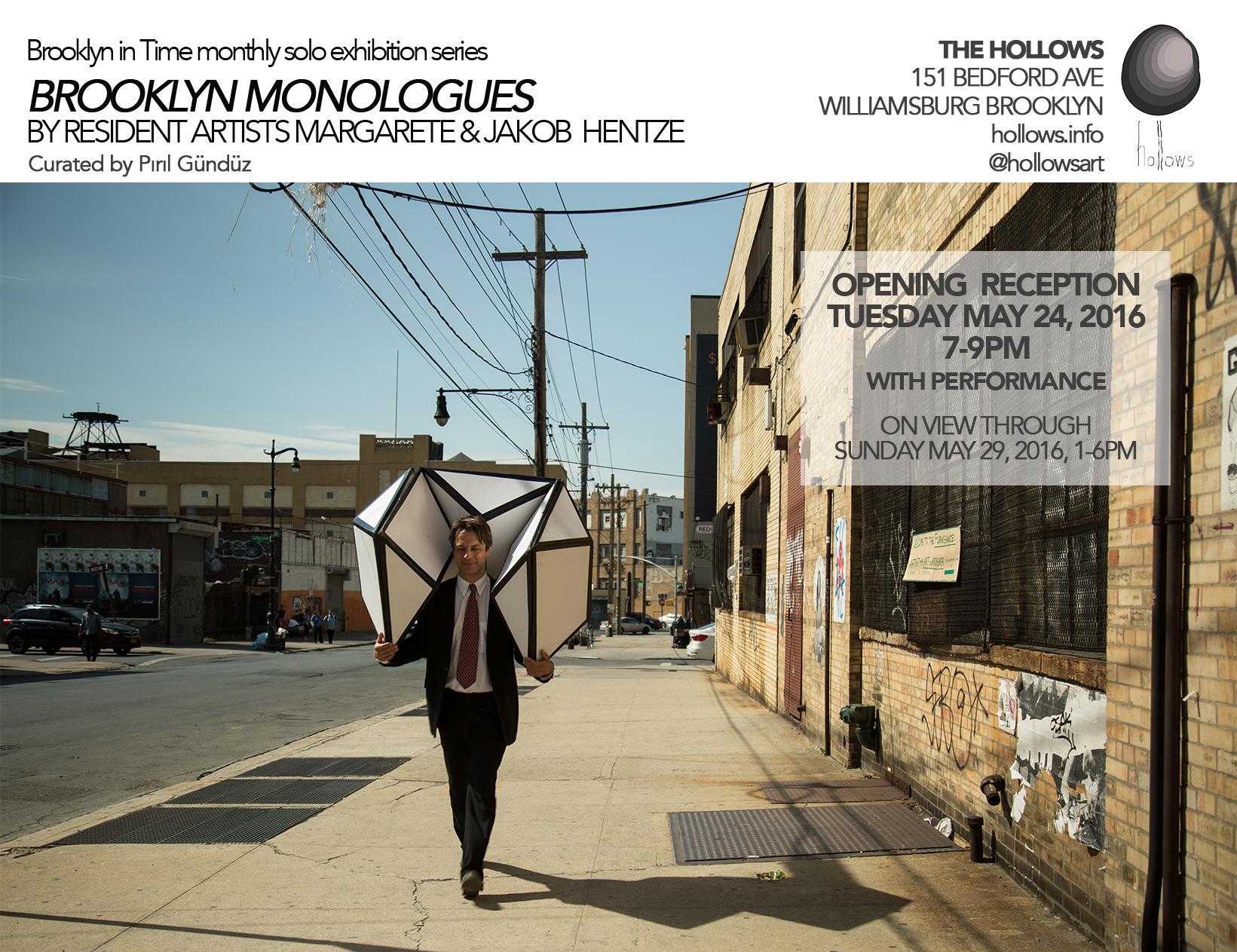 Brooklyn Monologues by Resident Artists Margarete & Jakob Hentze  | Events Calendar