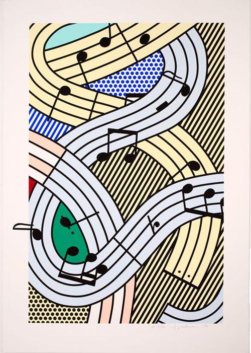 Foundation for Art and Preservation in Embassies (FAPE) Panel Discussion "Andy Warhol: Global Phenomenon" Lichtenstein4008 Roy Lichtenstein, Composition III, 42-7/ x 27-7/8 inches, 1995: Gemini G.E.L. 