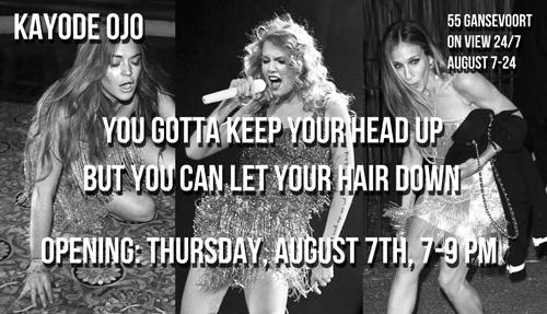 you gotta keep your head up but you can let your hair down 