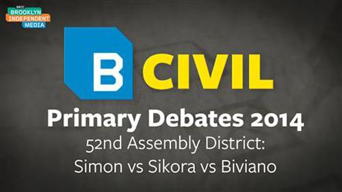 B-Civil Primary Debates 2014: 52nd Assembly District With Jo Anne Simon, Pete Sikora, and Doug Biviano