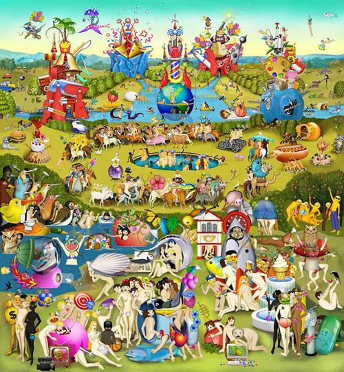 'The Garden of Emoji Delights' by Carla Gannis SCREENING + EMOJI HALLOWEEN