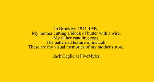 Jack Ceglic My Mother's Store