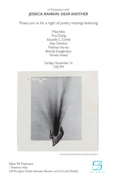 Jessica Rankin: Dear Another Poetry Readings