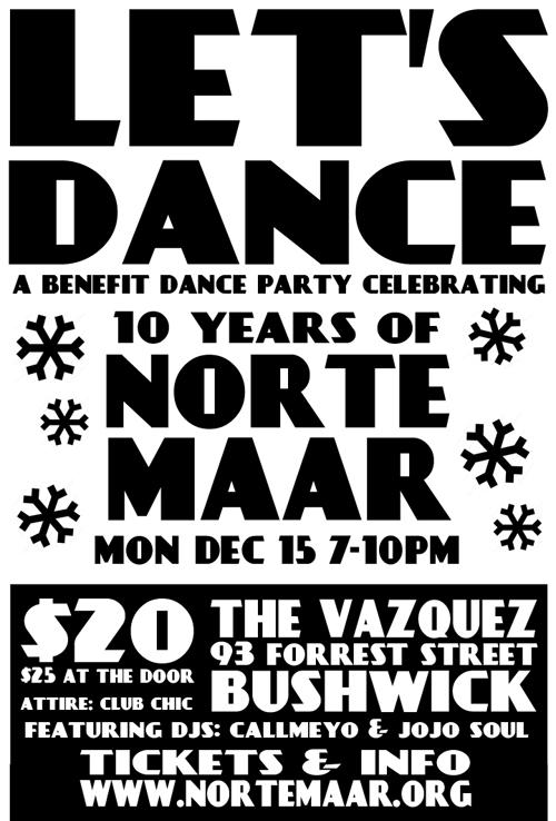 Let’s Dance! A benefit dance party celebrating 10 years of Norte Maar | Events Calendar