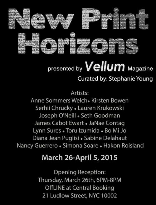 New Print Horizons Presented by Vellum Projects | Events Calendar