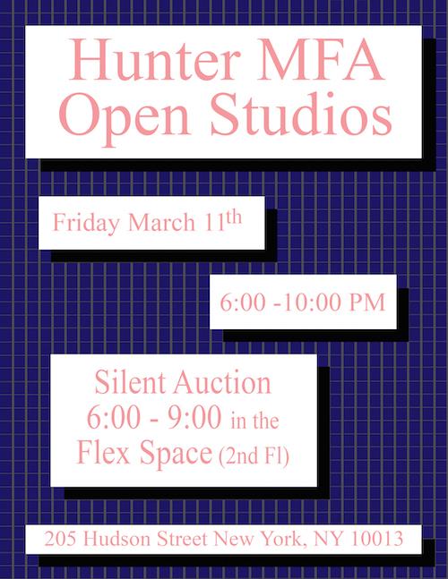 Hunter MFA Open Studios  | Events Calendar