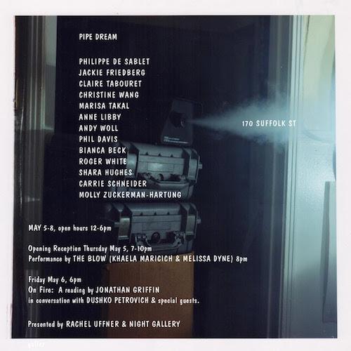 Pipe Dream A pop-up exhibition presented by Rachel Uffner Gallery and Night Gallery | Events Calendar