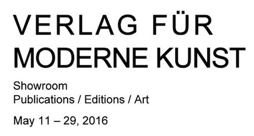 VERLAG FÜR MODERNE KUNST VfmK SHOWROOM Publications / Editions / Art | Events Calendar