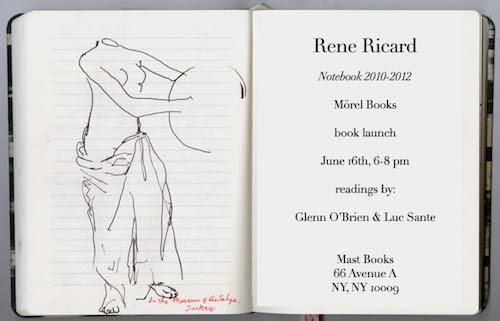 Rene Ricard book launch  | Events Calendar