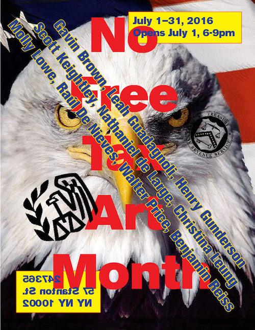No Free Tax Art Month  | Events Calendar