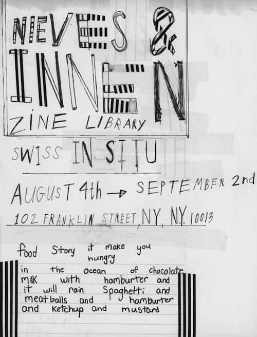 Swiss In situ | Nieves and Innen Zine Library  | Events Calendar
